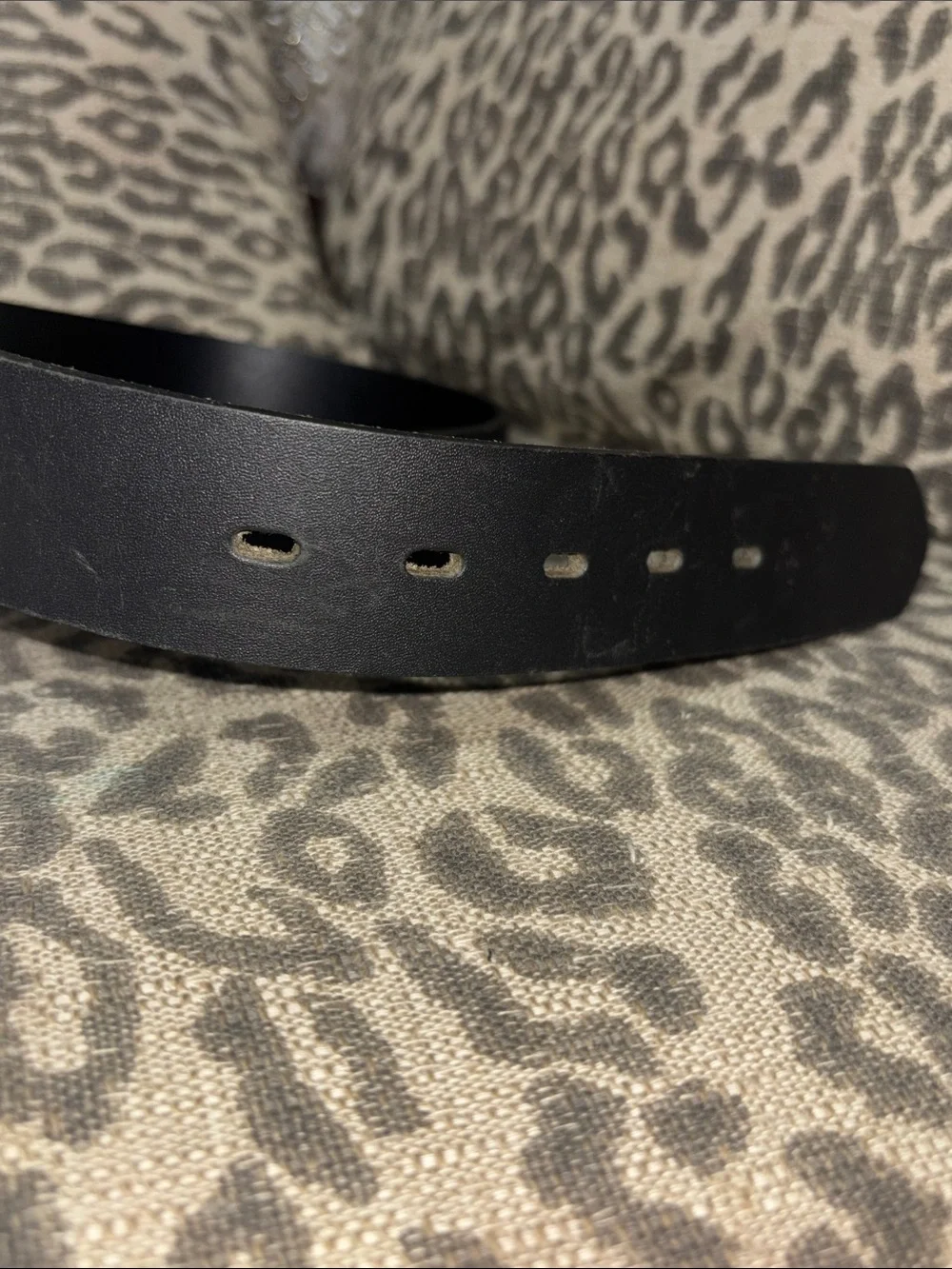 Black leather belt strap adjustable thick leather belt minimalist simple classic